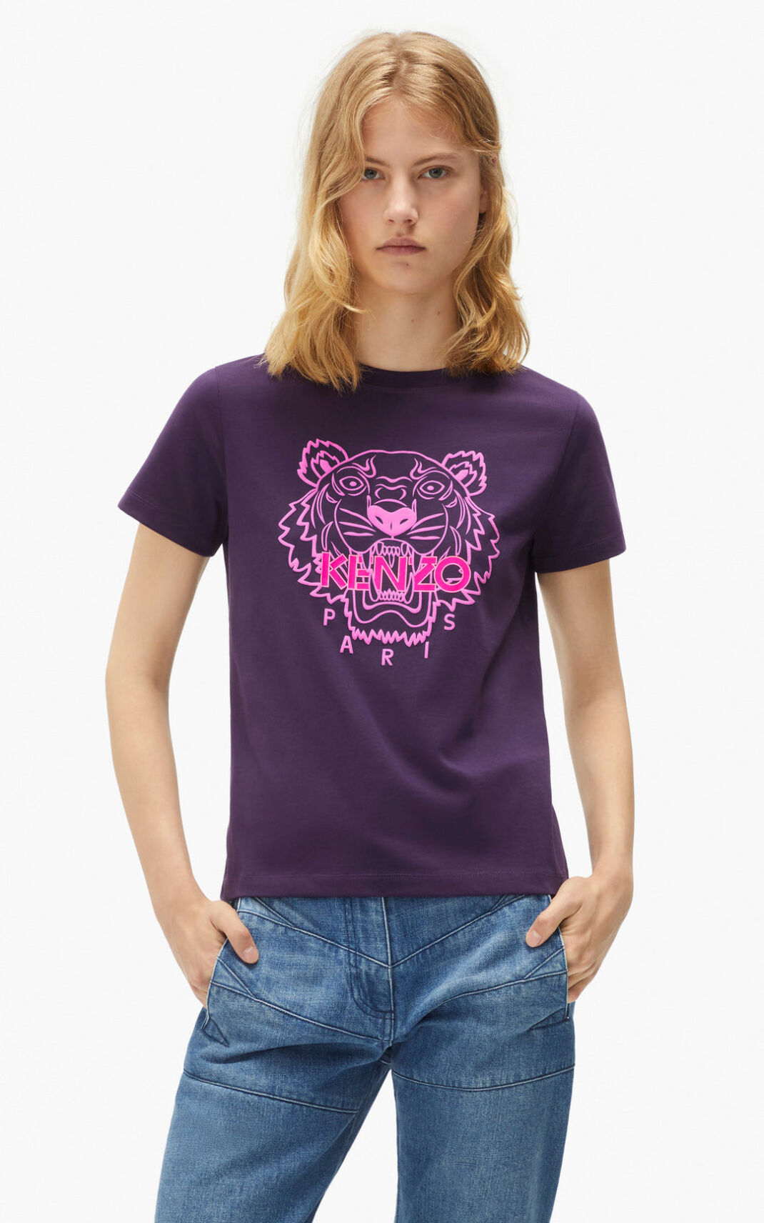 Camisetas Kenzo Tiger Mujer Moradas - SKU.4400188